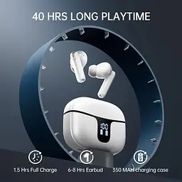 Бездротові навушники Bluetooth 5.3 з 4 мікрофонами ENC та шумозаглушенням - мініатюра 6