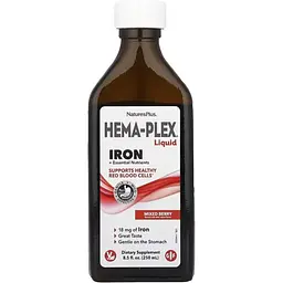 Комплекс для здоров'я крові Nature's Plus Hema-Plex Liquid Iron 250 ml (1086-2023-10-4412)