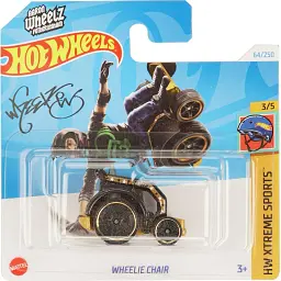 Набір: Базова машинка Hot Wheels HW Xtreme Sports Wheelie Chair чорна (5785) + Базова машинка Hot Wheels HW Mega Bite Hotweiler червона (5785) - мініатюра 2