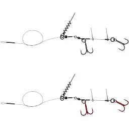 Оснащення Savage Gear Linethru Corkscrew Rig 2x#1/0 45cm 31kg (2 шт/уп.)