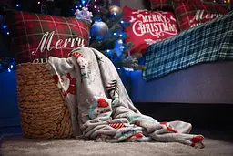 Плед Ardesto Flannel 160х200 см 100% поліестер різдвяні котики pbe0050470 - мініатюра 5