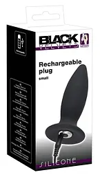 Анальна пробка - Black Velvets Rechargeable Plug Small - мініатюра 6