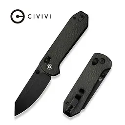 Ніж складаний кишеньковий Civivi Yonder, (7.3 см) 14C28N / Micarta темно-сірий - мініатюра 10
