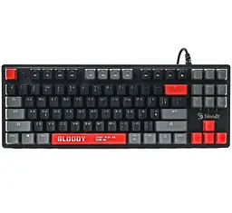 Клавіатура Bloody A4Tech S310N USB (Energy Red) Black (S310N (Energy Red)) - мініатюра 2