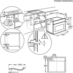 Духова шафа Electrolux EVM8E08X електрична з грилем (944004941) - мініатюра 5