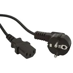 Кабель живлення від мережі PC-186, чорний, 1.8 м, Cablexpert, CEE 7/7 - IEC C13, 3x0.75 мм² (PC-186-VDE)