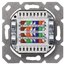 Комп'ютерна розетка Digitus 2xRJ45 STP, cat. 6, для відкритої проводки (DN-9006-N) - мініатюра 7