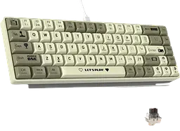 Клавіатура Ajazz AK680 Wired Brown Switch RGB White Grey - мініатюра 2