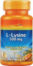 L-лізин Thompson L-Lysine 500 мг