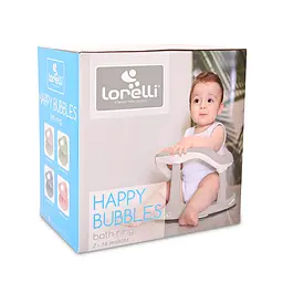 Дитяче пластикове сидіння для купання у ванну Happy Bubbles Cool Bear 7 - 16 місяців Lorelli Рожевий - мініатюра 2