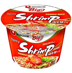 Локшина рамен Nongshim Big bowl Shrimp зі смаком креветок 115 г