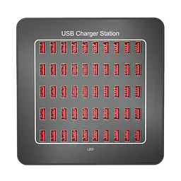 Зарядна станція ILEPO багатопортова на 50 USB портів 250 Вт / мережевий мультизарядний пристрій (19015) - мініатюра 2