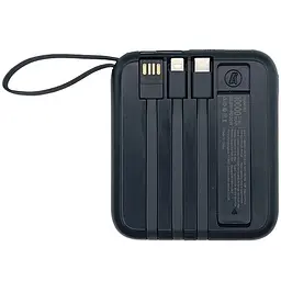 Павербанк Yoobao W1 / 10000 мАг / до 22.5 Вт / USB-C, USB-A, Micro-USB, MagSafe, Lightning / PD + QC / З кабелем / Темно-синій - мініатюра 2
