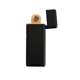 Електронна запальничка чорна сенсорна запальничка з юсб зарядкою USB ZGP ABS - мініатюра 5