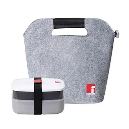 Сумка для обідів з 2 ланч-боксами Bergner Walking anywhere 3 предмети (BG-5759-BK) - мініатюра 2