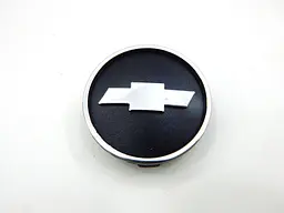 Емблеми коліс Chevrolet (Чорні + Хром) 59 мм (4 шт) - мініатюра 3