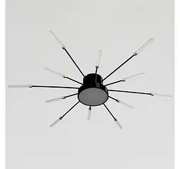 Світлодіодна люстра стельова Artlight 6472/12, 15 Вт, чорна - мініатюра 2