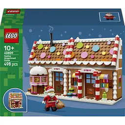 Конструктор LEGO Iconic Святковий пряниковий будиночок 498 ел. (40809) - мініатюра 3