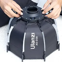 Софтбокс Ulanzi 30cm Octagonal Softbox with Mini Bowens Mount and Grid (UV-L083GBB1 AS-D30) (L083GBB1) - мініатюра 5