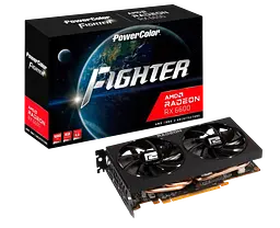 Відеокарта AMD Radeon RX 6600 XT 8GB PowerColor Fighter (AXRX 6600XT 8GBD6-3DH) Б/В - мініатюра 2