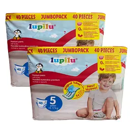 Підгузки-трусики Lupilu Soft Dry 5 (12-17 кг) 80 шт