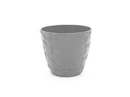 Горщик для квітів ELIF PLASTIK 1,6 л КАМІНЬ 14,5 × 13 см сірий