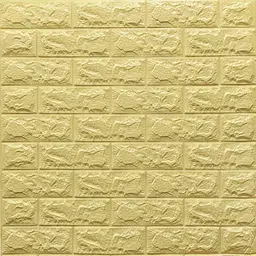 3D панель Sticker Wall самоклеюча цегла Жовто-пісочний 700x770x7мм 009-7 SW-00000046