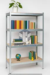 Стелаж металевий 100×90×40 оцинкований самозбірний SPACEMAX