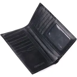 Вертикальний гаманець для чоловіків із натуральної шкіри ST Leather 19420 чорний - мініатюра 9