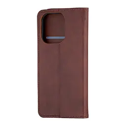 Чохол-книжка Premium Xiaomi Redmi Note 13 4G Dark Brown - мініатюра 3