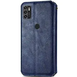 Шкіряний чохол-книжка GETMAN Cubic (PU) для ZTE Blade A7s (2020) Синій - мініатюра 4