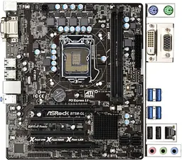 Материнська плата AsRock B75M-GL (B75M-GL) (Socket 1155, Intel B75, Micro-ATX) Б/в