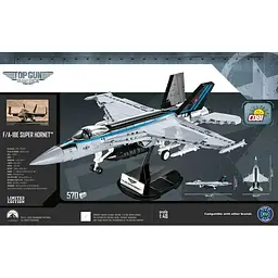 Конструктор Cobi Топ Ган 2 Истребитель-бомбардировщик F/A-18E/F Супер Хорнет, 570 деталей (COBI-5805) - мініатюра 2