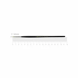 Пензель колонок круглий Classic 3007R №000 коротка ручка KOLOS (4823064900552)