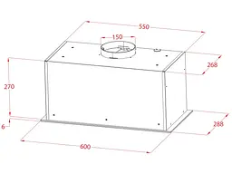 Витяжка вбудована Perfelli DESIGN VISION 6 BIANCO SILENZIO - мініатюра 10