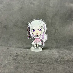 Акрилова колекційна фігурка Чібі Chibi Аніме Re:Zero. Життя з нуля в альтернативному світі Емілія (Emilia) 10 см