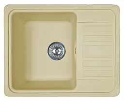Кухонна мийка Adamant SMALL ivory 570x455x180 мм, з крилом 57 см