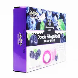 Японські моті Bamboo House Double Fillings Mochi Blueberry Milk 180г - мініатюра 4