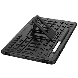 TPU+PC чохол Protector Stand для Samsung Galaxy Tab S9+ / S9 FE+ / S10+ 12.4'' (Pen slot) Black - мініатюра 4