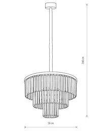 Люстра Nowodvorski 7616 Cristal M - мініатюра 4