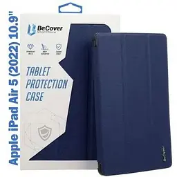 Чохол до планшета BeCover Tri Fold Soft TPU mount Apple Pencil Apple iPad Air 5 (2022) 10.9" Deep Blue (708454)