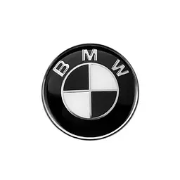 Емблема керма Bmw 45мм чорно-біла з чорним обідком OEM 51148132375