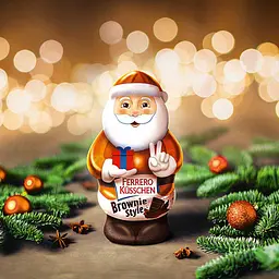 Шоколадний Санта Ferrero Küsschen Brownie Style 70 г