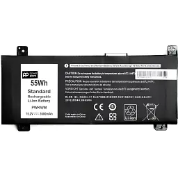 Акумулятор PowerPlant для ноутбуків DELL Inspiron 14-7466 (PWKWM) 15.2V 3600mAh (NB441570) - мініатюра 2