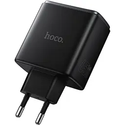 Мережевий зарядний пристрій Hoco C160A Upgrade PD65W Black (6942007672009) [163534] - мініатюра 3
