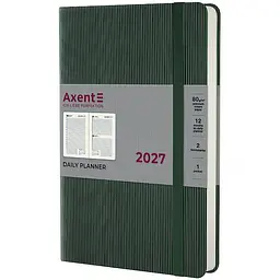 Щоденник Axent 2027 Partner Lines 145x210 мм темно-зелений (8815-27-23-A)