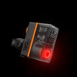 Велосипедний міні насос-задня фара Flextail Tiny Tire Pump ACS, чорний - мініатюра 16