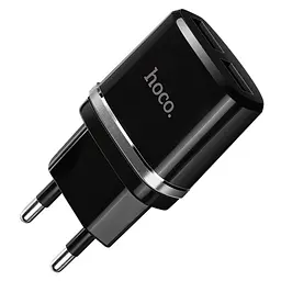 Мережевий зарядний пристрій Hoco C12 Black [64355]