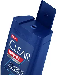 Шампунь-бальзам проти лупи Clear Men Anti Smog 2 в 1 Глибоке очищення 225 мл - мініатюра 3