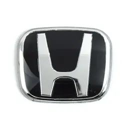 Емблема Honda 50 x 42 мм оргскло / скотч / маленька чорна в коробці